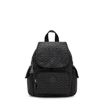 Kipling City Pack Mini Klassieke Printed Rugzak Zwart | BE 1483VR